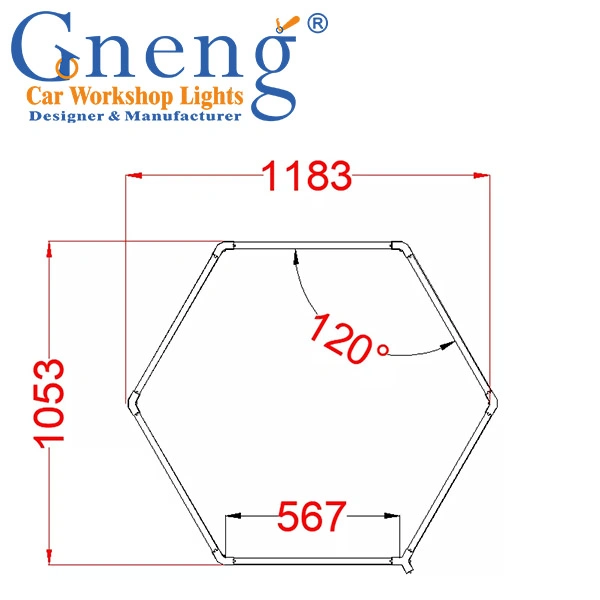 Zt/C202 Factory Car Detailing 6500K High Lumen Working Lights DIY Ultra Bright Honeycomb Ceiling Lamp Garage LED Light Hexagon Light