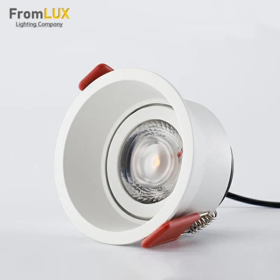 Verstellbare Deckeneinbauleuchte mit 6 W/7 W/10 W/15 W, LED-Downlight, tiefes, blendfreies Spotlicht