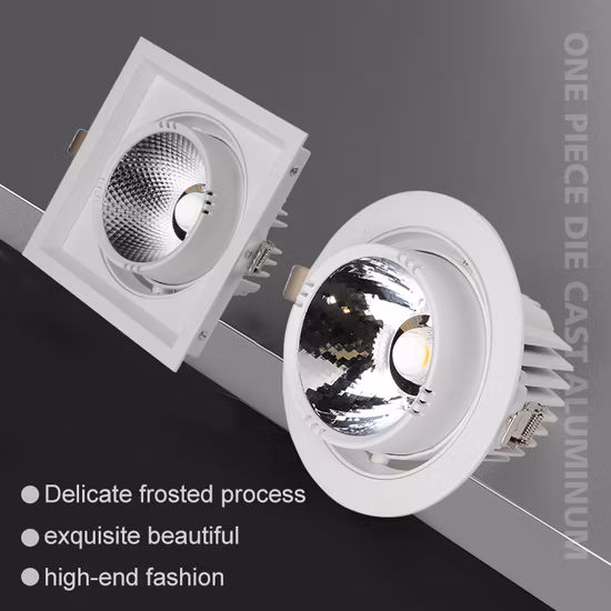 Allway Commercial Wallwasher-Downlight-LED-Einbau-Downlight, schmal, quadratisch
