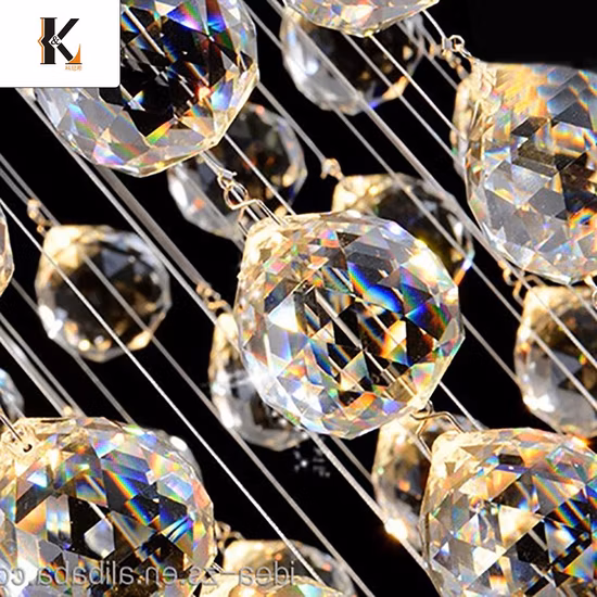 LED-Kristall-Kristall-Deckenleuchte für den Innenbereich, Mini-moderne Kristall-Kerzen-Kronleuchter, Beleuchtungskörper, Unterputz-Regentropfen-Anhänger-Deckenleuchte für das Esszimmer